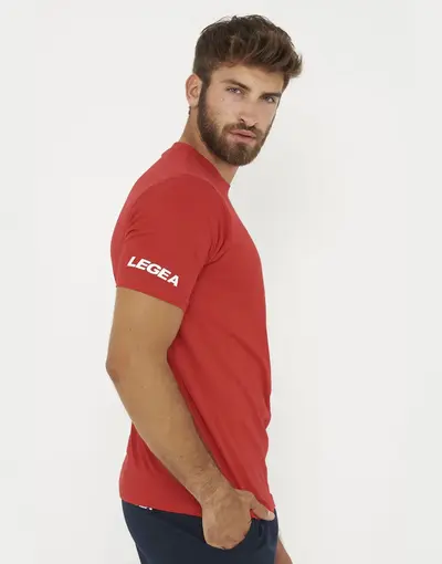 Majica obična pamučna crvena